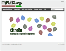 Tablet Screenshot of myparts.org